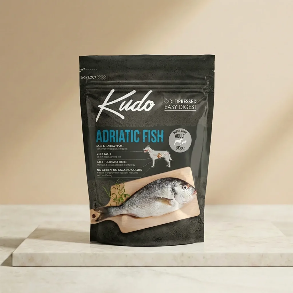 Piensopara perro Kudo de pescado adriático de 3 kg