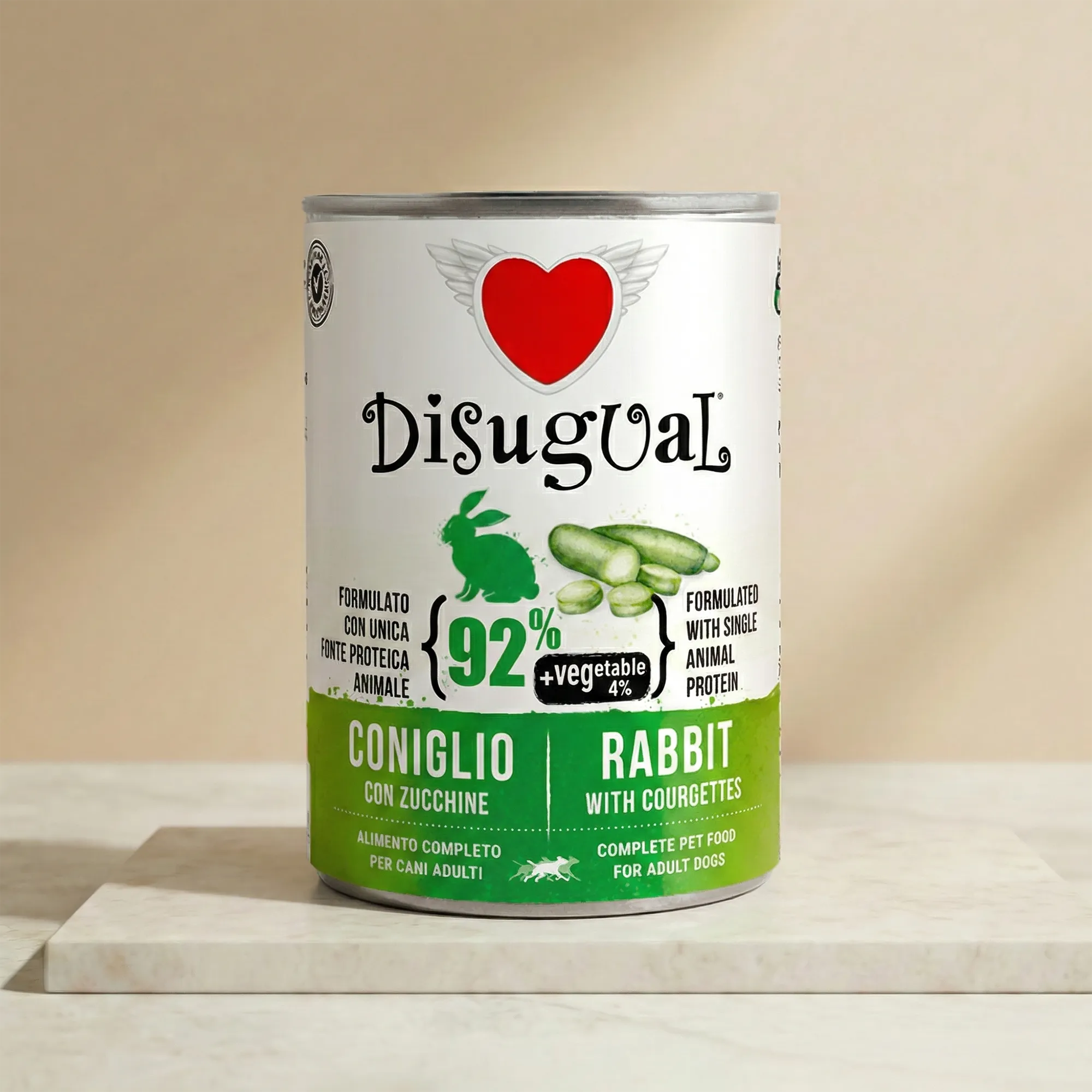 Lata Disigual 400 gramos Conejo y Calabacín