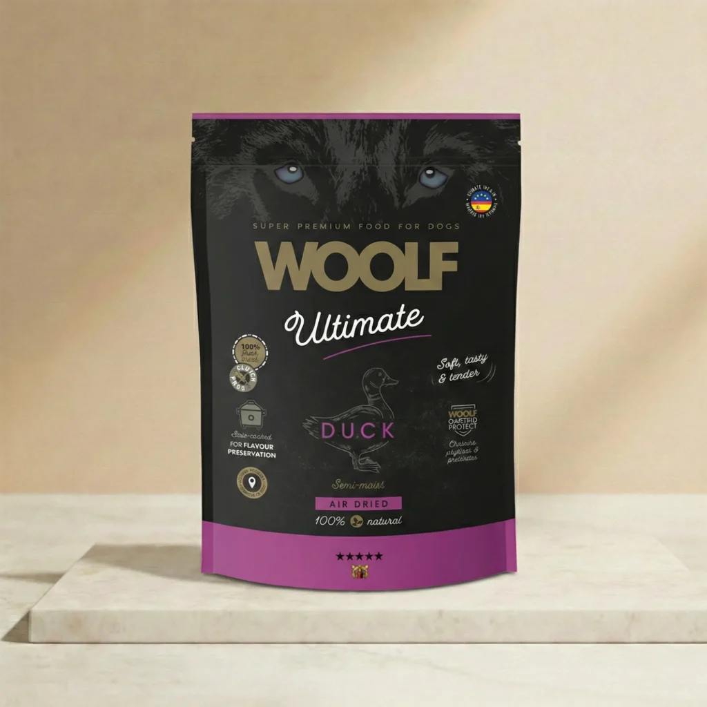 Woolf pienso semihumedo de pato de 1 Kg