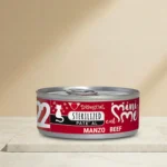 Lata de Disugual mousse de buey para gastos adultos de 85 gramos