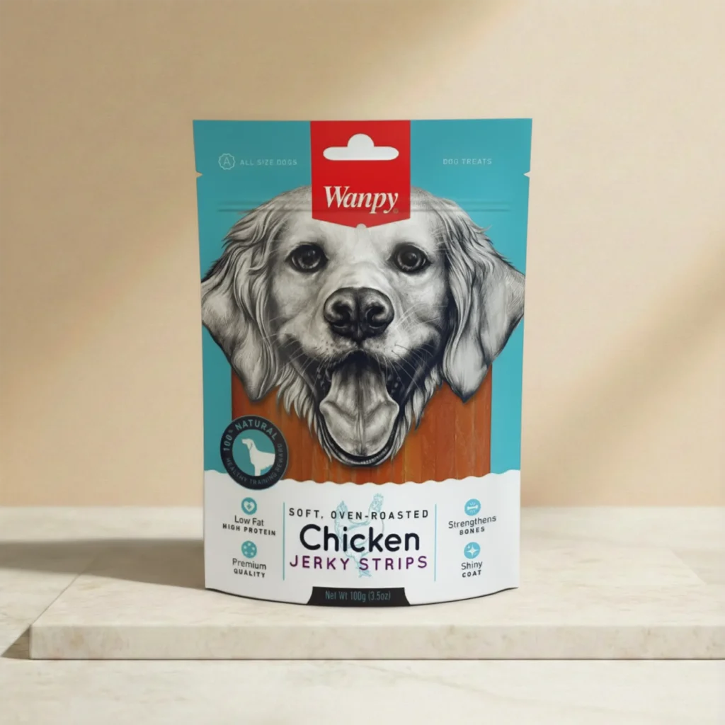 Sancks tiras de pollo suaves de Wanpy de 100 gramos