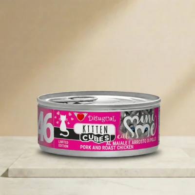 Lata de 85 gramos de Disugual gatitos de cerdo y pollo