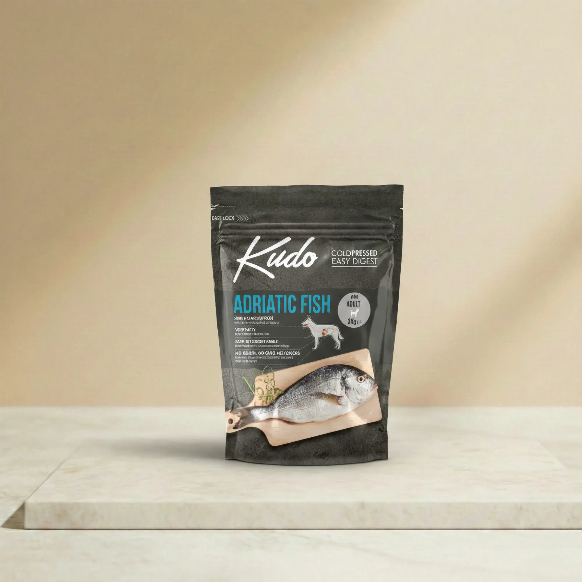Pienso seco kudo para perros mini de pescado adriatico