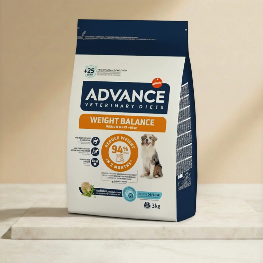 Alimento seco formulado para perros adultos de tamaño medio y grande, orientado a ayudar a mantener una condición corporal saludable y reducir la acumulación de grasa formato 3kg