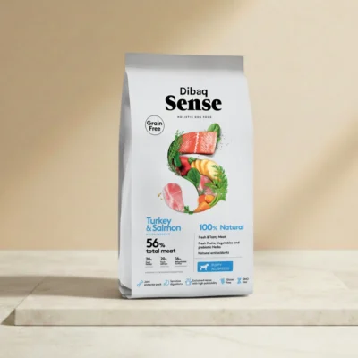 Pienso hipoalergénico elaborado con carnes frescas de salmón y pavo para cachorros y madres en periodo de gestación.